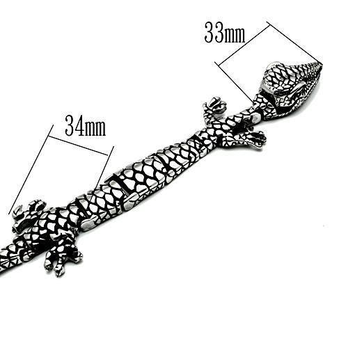 MATK446 - High polished (no plating) Stainless Steel Bracelet with No Stone
