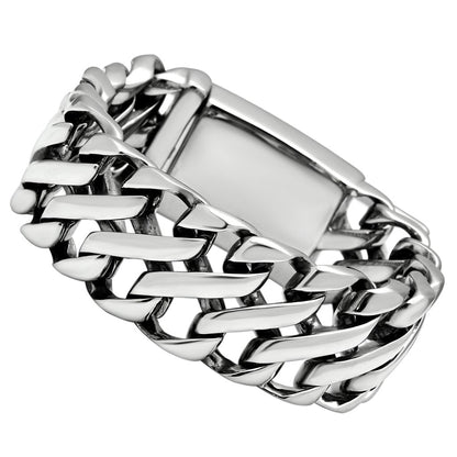 MATK447 - High polished (no plating) Stainless Steel Bracelet with No Stone
