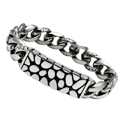 MATK449 - High polished (no plating) Stainless Steel Bracelet with No Stone