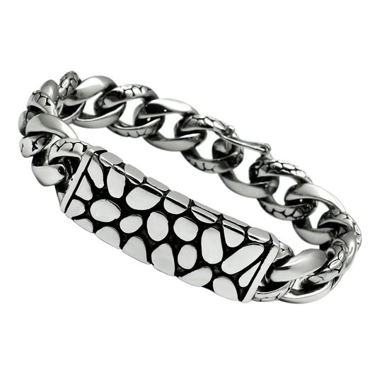 MATK449 - High polished (no plating) Stainless Steel Bracelet with No Stone