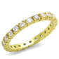 MATK45202G - IP Gold(Ion Plating) Stainless Steel Ring with AAA Grade CZ  in Clear