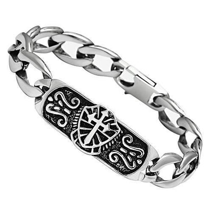 MATK452 - High polished (no plating) Stainless Steel Bracelet with No Stone