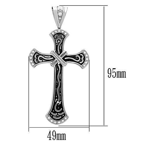 MATK456 - High polished (no plating) Stainless Steel Chain Pendant with No Stone