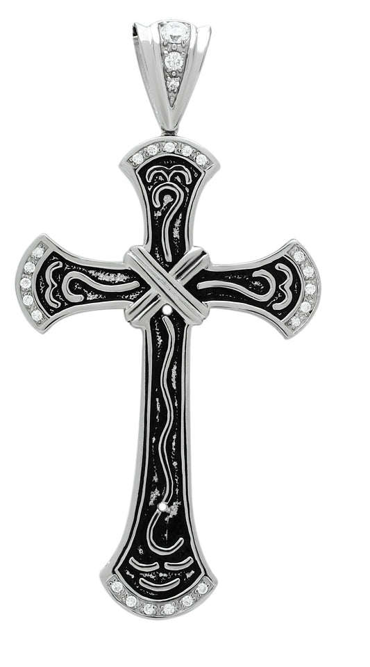 MATK456 - High polished (no plating) Stainless Steel Chain Pendant with No Stone