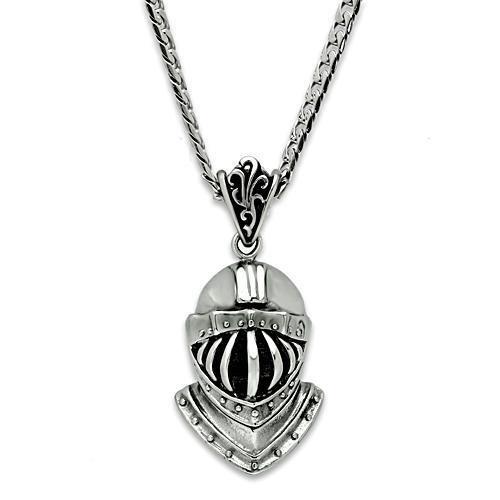 MATK458 - High polished (no plating) Stainless Steel Chain Pendant with No Stone