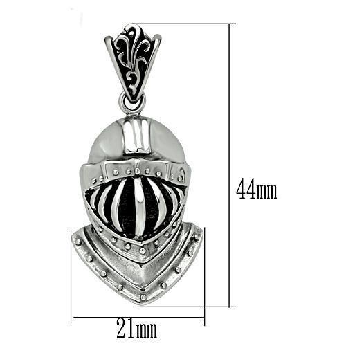 MATK458 - High polished (no plating) Stainless Steel Chain Pendant with No Stone