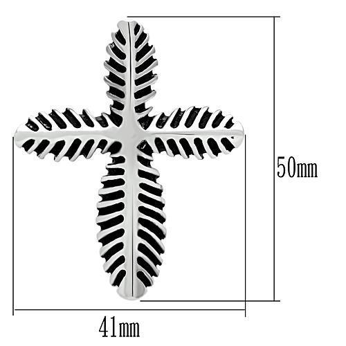 MATK461 - High polished (no plating) Stainless Steel Chain Pendant with No Stone