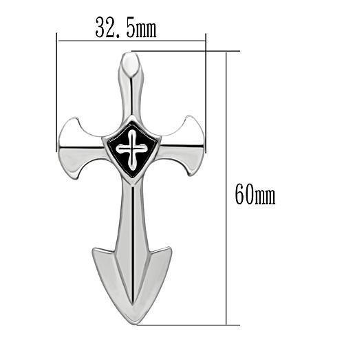 MATK462 - High polished (no plating) Stainless Steel Chain Pendant with No Stone