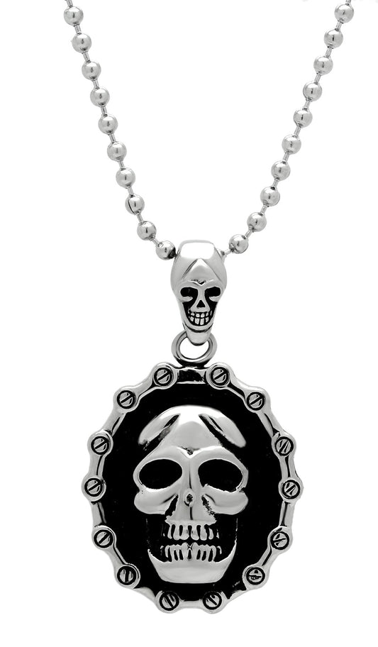 MATK463 - High polished (no plating) Stainless Steel Chain Pendant with No Stone