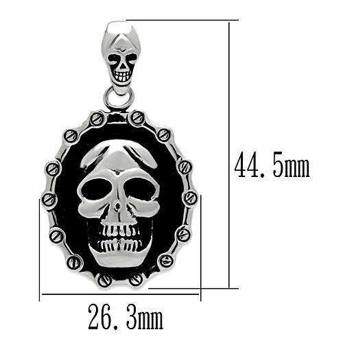 MATK463 - High polished (no plating) Stainless Steel Chain Pendant with No Stone