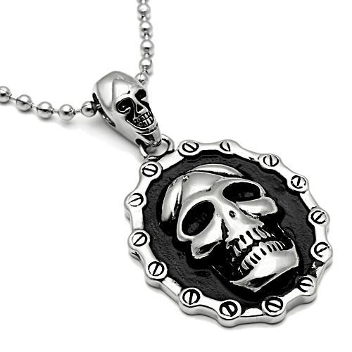 MATK463 - High polished (no plating) Stainless Steel Chain Pendant with No Stone