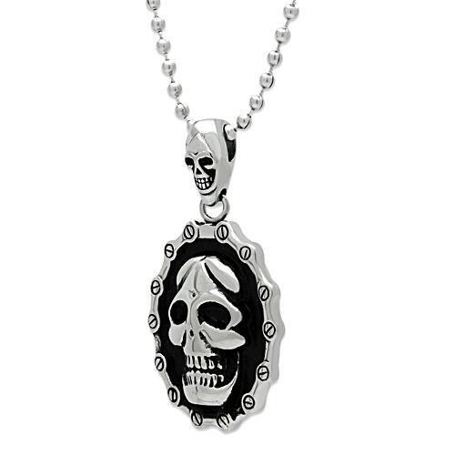 MATK463 - High polished (no plating) Stainless Steel Chain Pendant with No Stone