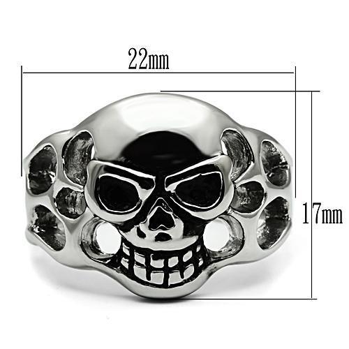 MATK468 - High polished (no plating) Stainless Steel Ring with No Stone