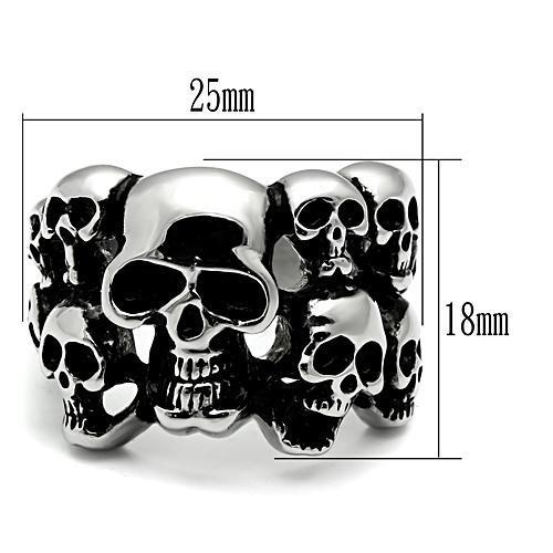 MATK471 - High polished (no plating) Stainless Steel Ring with No Stone