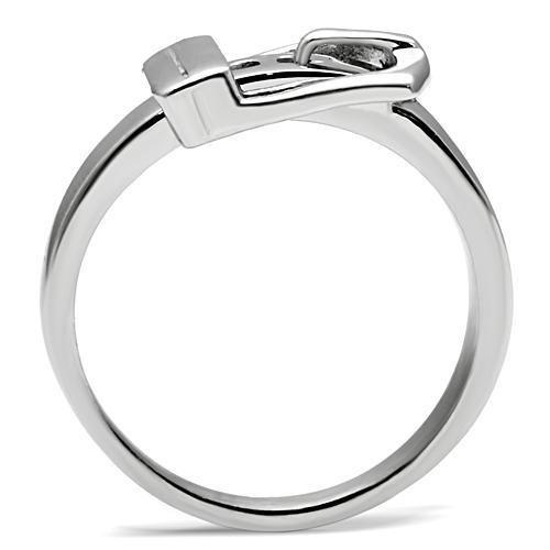 MATK472 - High polished (no plating) Stainless Steel Ring with No Stone