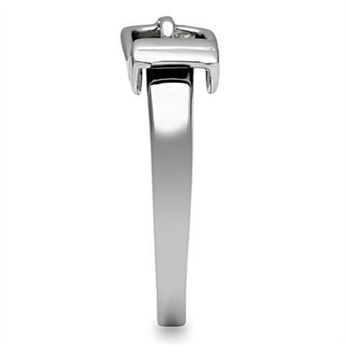 MATK472 - High polished (no plating) Stainless Steel Ring with No Stone