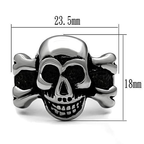MATK474 - High polished (no plating) Stainless Steel Ring with No Stone