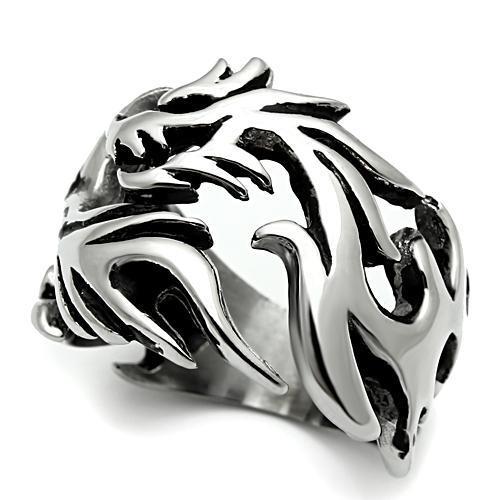 MATK479 - High polished (no plating) Stainless Steel Ring with No Stone