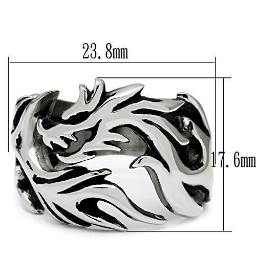 MATK479 - High polished (no plating) Stainless Steel Ring with No Stone