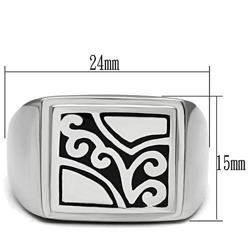 MATK482 - High polished (no plating) Stainless Steel Ring with No Stone