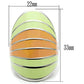 MATK504 - High polished (no plating) Stainless Steel Ring with Epoxy  in Multi Color