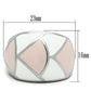 MATK508 - High polished (no plating) Stainless Steel Ring with Epoxy  in Multi Color