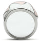 MATK508 - High polished (no plating) Stainless Steel Ring with Epoxy  in Multi Color