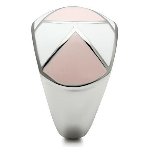 MATK508 - High polished (no plating) Stainless Steel Ring with Epoxy  in Multi Color