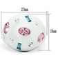 MATK512 - High polished (no plating) Stainless Steel Ring with Top Grade Crystal  in Multi Color