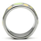 MATK513 - High polished (no plating) Stainless Steel Ring with Epoxy  in Multi Color