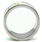 MATK514 - High polished (no plating) Stainless Steel Ring with Epoxy  in Multi Color