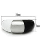 MATK515 - High polished (no plating) Stainless Steel Ring with Epoxy  in Multi Color