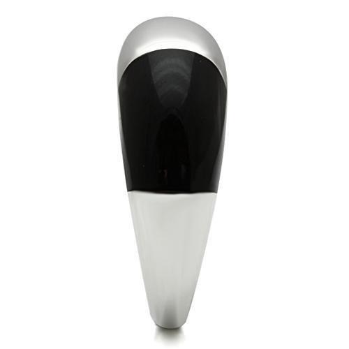 MATK515 - High polished (no plating) Stainless Steel Ring with Epoxy  in Multi Color