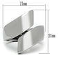 MATK516 - High polished (no plating) Stainless Steel Ring with No Stone