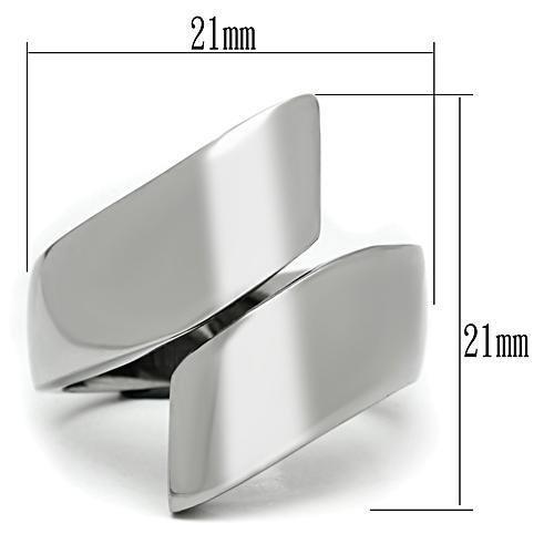 MATK516 - High polished (no plating) Stainless Steel Ring with No Stone