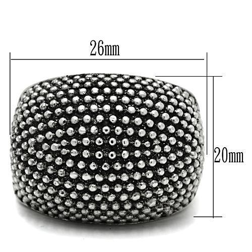 MATK519 - High polished (no plating) Stainless Steel Ring with No Stone