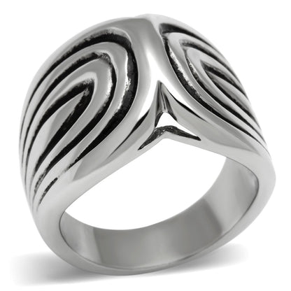 MATK521 - High polished (no plating) Stainless Steel Ring with No Stone