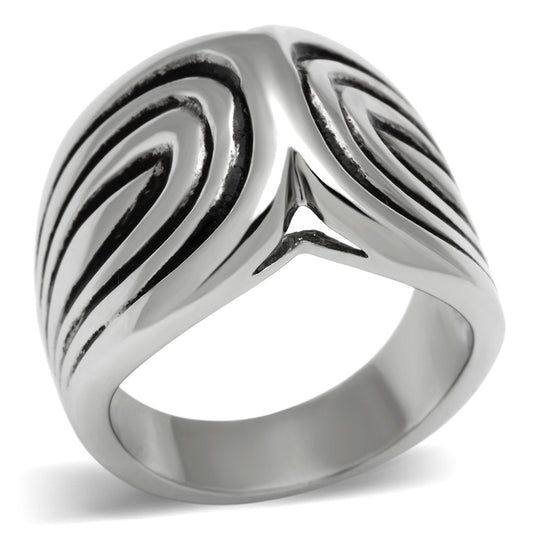 MATK521 - High polished (no plating) Stainless Steel Ring with No Stone
