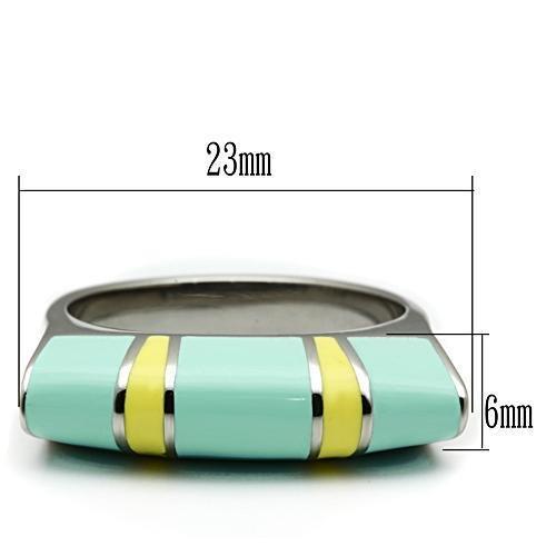 MATK528 - High polished (no plating) Stainless Steel Ring with No Stone