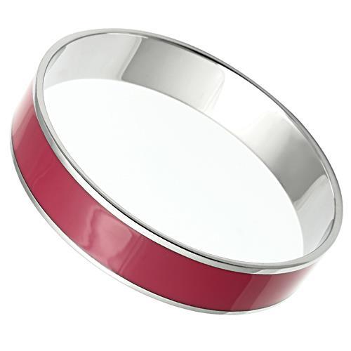 MATK530 - High polished (no plating) Stainless Steel Bangle with Epoxy  in Siam