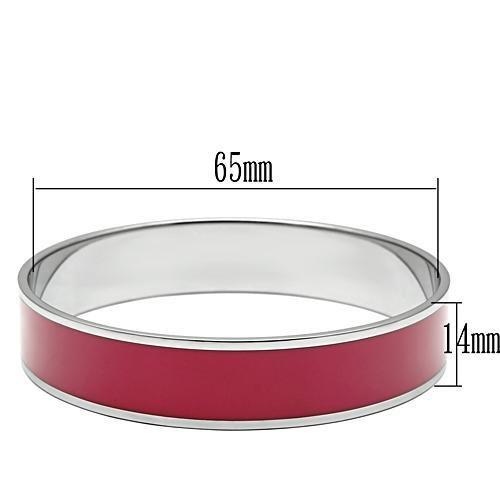 MATK530 - High polished (no plating) Stainless Steel Bangle with Epoxy  in Siam