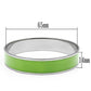 MATK531 - High polished (no plating) Stainless Steel Bangle with Epoxy  in Emerald