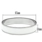 MATK532 - High polished (no plating) Stainless Steel Bangle with Epoxy  in White
