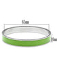 MATK535 - High polished (no plating) Stainless Steel Bangle with Epoxy  in Emerald