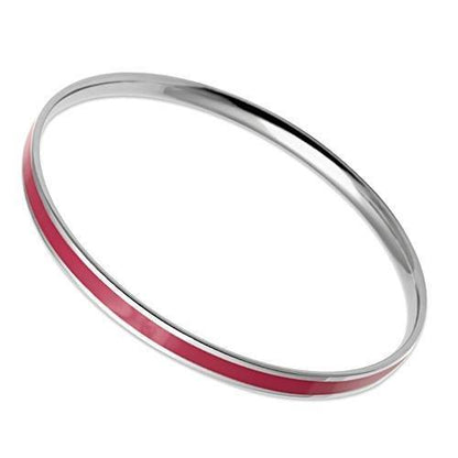 MATK538 - High polished (no plating) Stainless Steel Bangle with Epoxy  in Siam