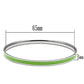 MATK539 - High polished (no plating) Stainless Steel Bangle with Epoxy  in Emerald