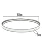 MATK540 - High polished (no plating) Stainless Steel Bangle with Epoxy  in White