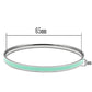 MATK541 - High polished (no plating) Stainless Steel Bangle with Epoxy  in Aquamarine