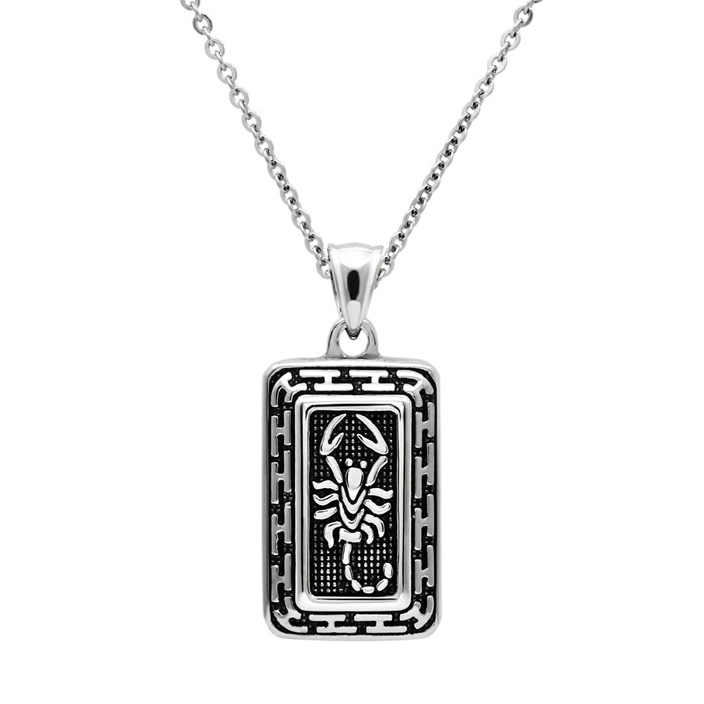 MATK546 - High polished (no plating) Stainless Steel Chain Pendant with No Stone