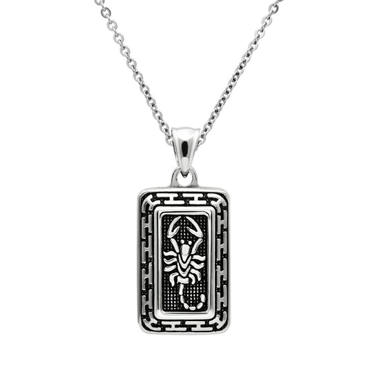 MATK546 - High polished (no plating) Stainless Steel Chain Pendant with No Stone